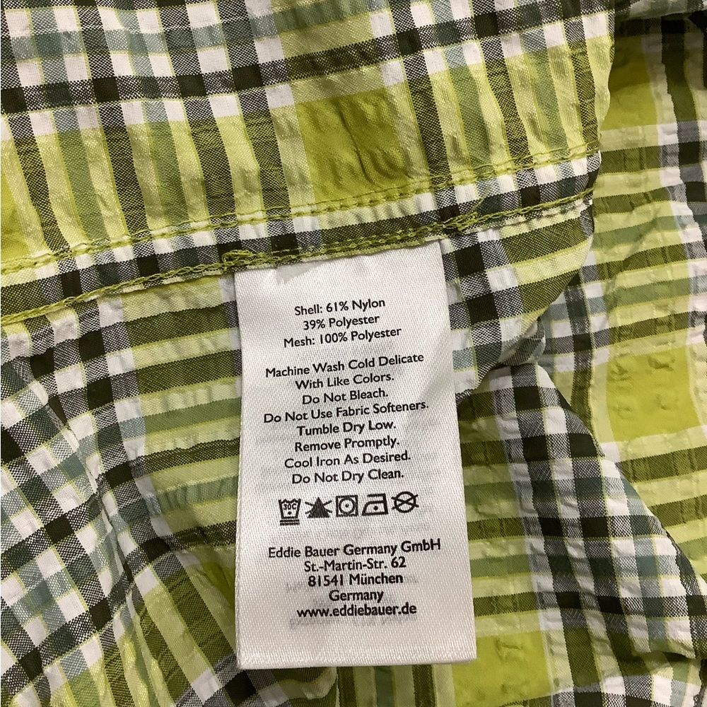 Eddie Bauer Men’s Plaid Button Down Classic Fit Shirt Short Sleeve - Picture 7 of 8